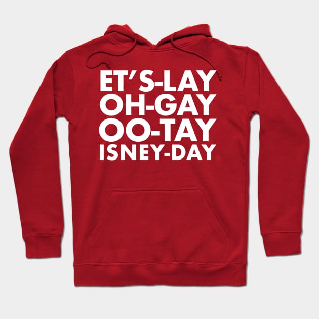 Pig Latin Disnerd Hoodie by PopCultureShirts